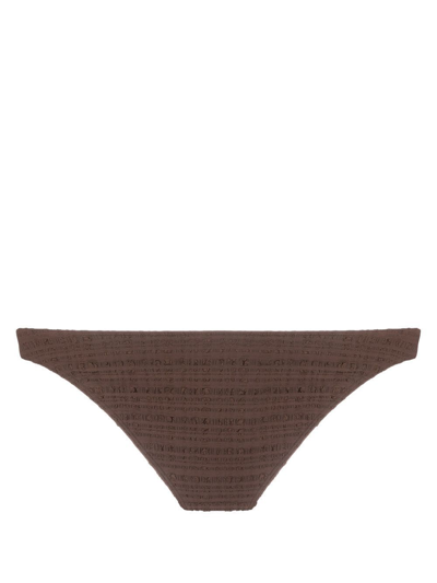 Form And Fold Brown The Staple Bikini Bottoms In Brown