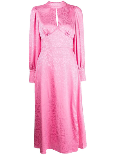 Shop Olivia Rubin Izzie Midi Dress In Pink