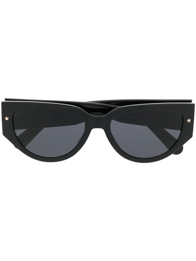 Shop Chiara Ferragni Cf7014/s Cat-eye Sunglasses In Black