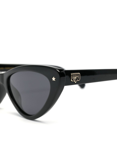 Shop Chiara Ferragni Cf7006/s Cat-eye Sunglasses In Black