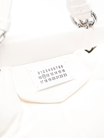 Shop Maison Margiela Medium Glam Slam Tote Bag In White