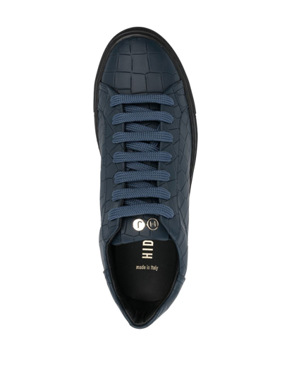 Shop Hide & Jack Essence Croco Sneakers In Blue