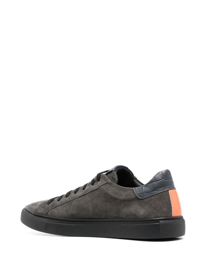 Hide & Jack Oil Low-top Sneakers In Grey