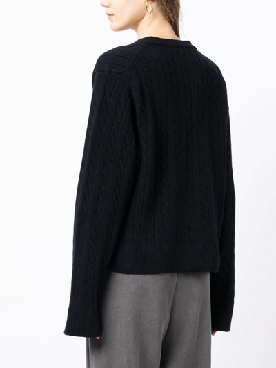 Goen J Double-layered V-neck Cardigan In Blue
