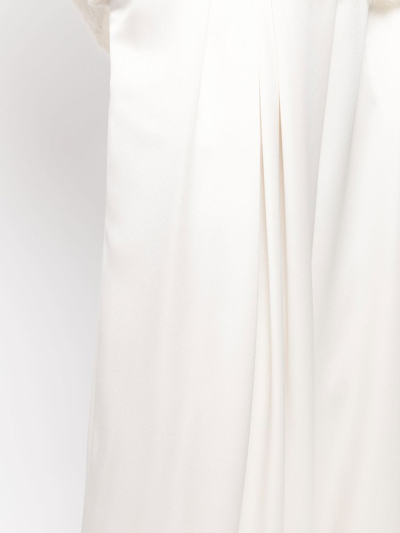 Shop Goen J Pleated High-waist Trousers In White