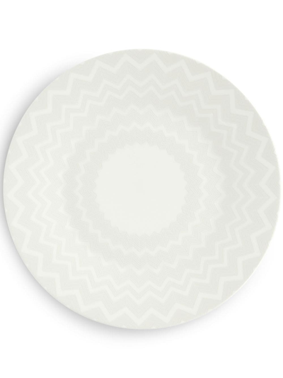 Shop Missoni Zig-zip Printed Plate In White