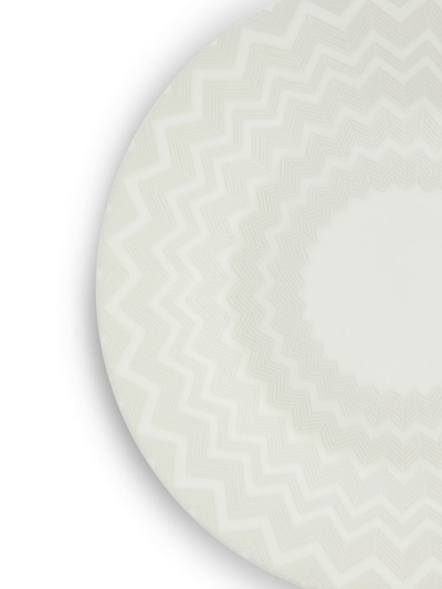 Missoni Zig-zip Printed Plate In White