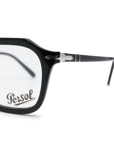 Persol Geometric-frame Glasses In Black