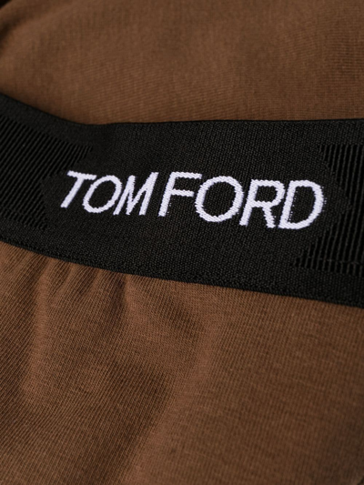 Tom Ford Nylon Underwear In Brown