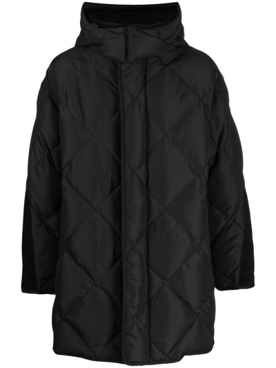 Five Cm Padded Zip-up Coat In Black | ModeSens