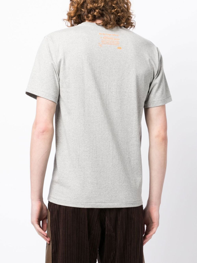 Shop A Bathing Ape Logo-print Short-sleeve T-shirt In Grey