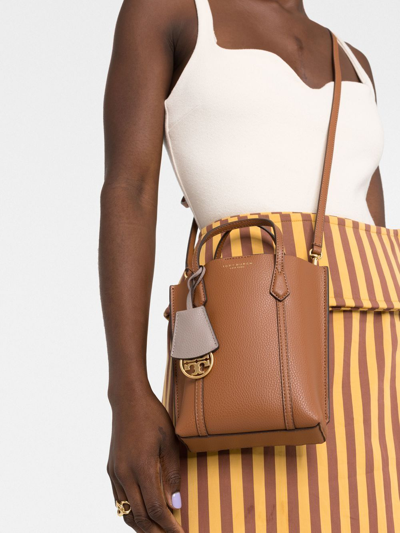 Tory Burch Leather Tote Bag In Brown