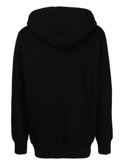 Shop Alyx Logo-print Long-sleeve Hoodie In Black
