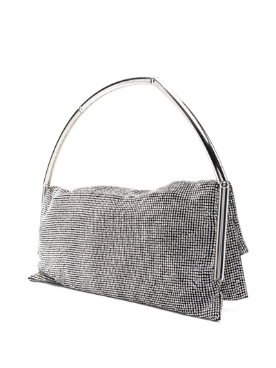 Shop Benedetta Bruzziches Crystal Embellished Tote Bag In Silver
