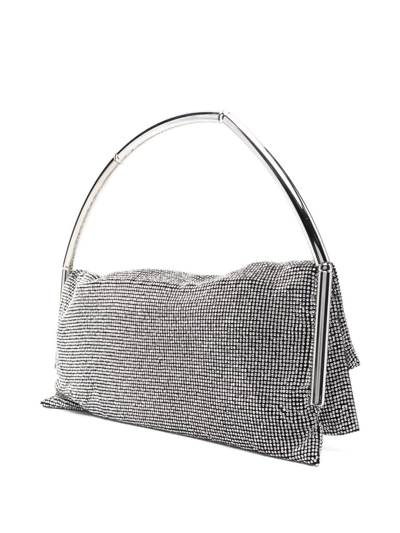 Benedetta Bruzziches Crystal Embellished Tote Bag In Silver