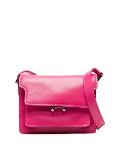 Shop Marni Mini Trunk Shoulder Bag In Pink