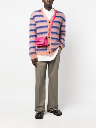 Marni Trunk Soft Crossbody Bag In Pink