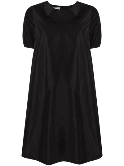 Shop Blanca Vita Round-neck Dress In Black