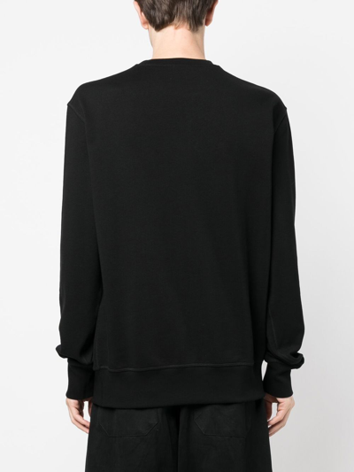 Alexander Mcqueen Spray Effect Logo Sweatshirt In Black