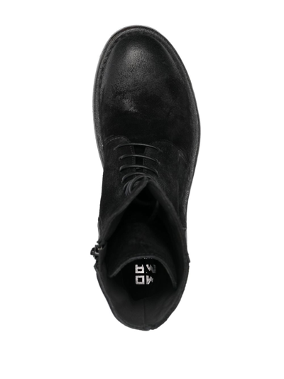 Moma Polacco Worn-effect Leather Boots In Black