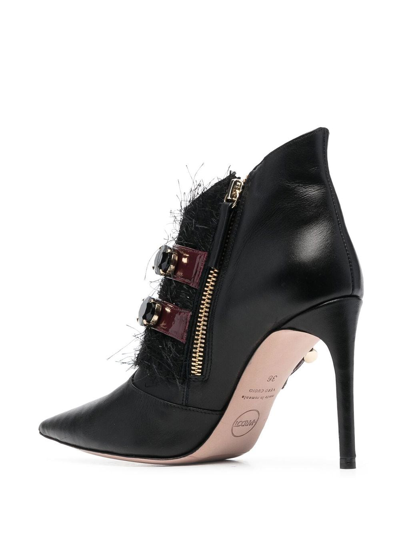 Shop Hardot Crystal-embellished Ankle Boots In Black