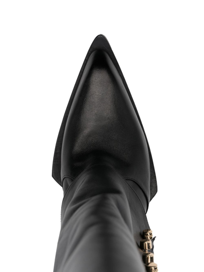 Hardot Pointed-toe Western Boots In Black