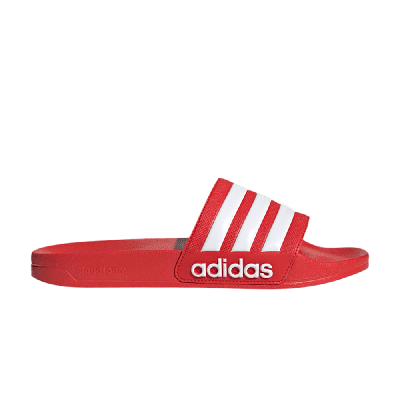 Pre-owned Adidas Originals Adilette Shower Slide 'vivid Red'