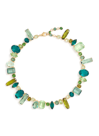 Shop Swarovski ‘gema' Short Necklace In Green