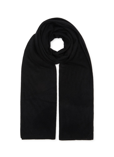 Shop Lisa Yang 'paris' Cashmere Knit Scarf In Black