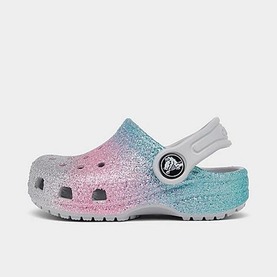 Shop Crocs Kids' Toddler Classic Clog Shoes In Shimmer/multi