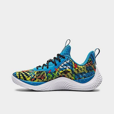 Under Armour Mens Curry 10 In Capri/yellow Ray/white | ModeSens