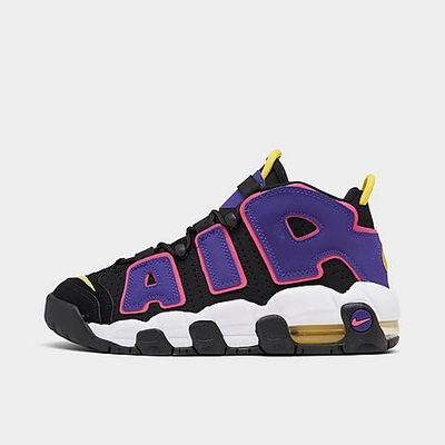 Nike Big Kids' Air More Uptempo Basketball Shoes In Black/multi | ModeSens