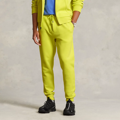 Shop Ralph Lauren Double-knit Jogger Pant In Laser Yellow