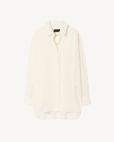 Nili Lotan Julien Silk Shirt In Neutral