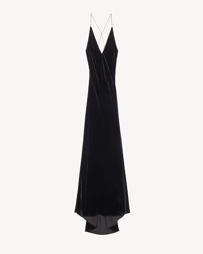 Shop Nili Lotan Velvet Katie Gown In Black