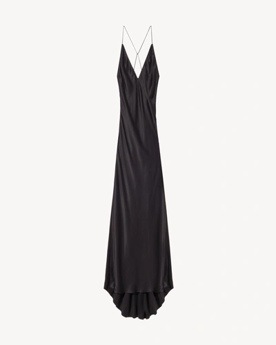 Shop Nili Lotan Silk Katie Gown In Black