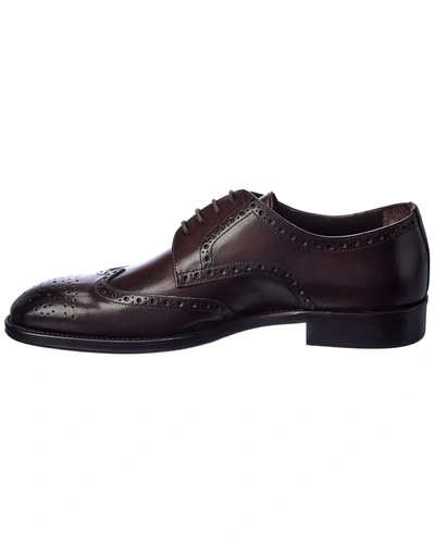 Shop M By Bruno Magli Costa Leather Oxford In Brown