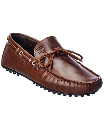 Shop M By Bruno Magli Tino Leather Loafer In Brown