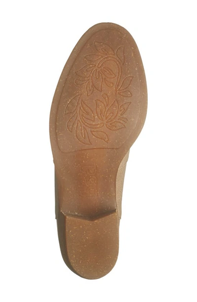 B O C By Born Lucy Notched Topline Block Heel Bootie In Natural Nubuck