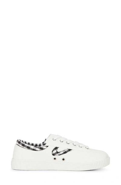 Shop Tretorn 'nylite' Sneaker In White/ Black/ White Gingham