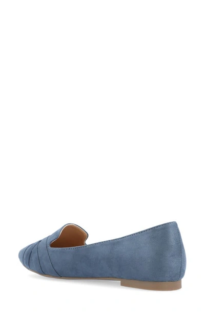 Journee Collection Journee Mindee Crisscross Toe Flat In Blue