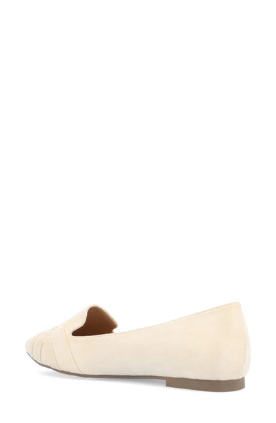 Shop Journee Collection Mindee Crisscross Toe Flat In Tan