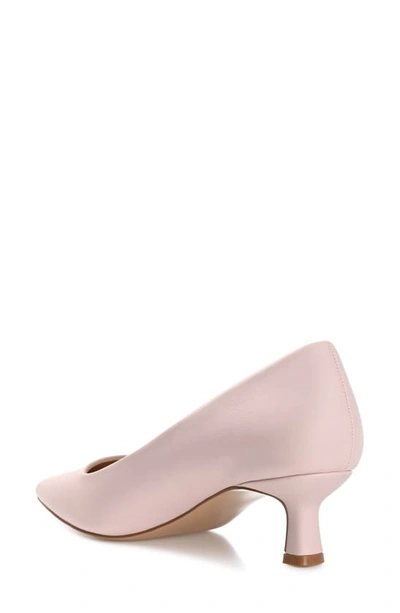 Shop Journee Collection Celica Pointed Toe Pump In Blush