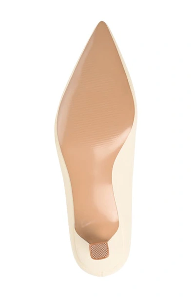 Shop Journee Collection Celica Pointed Toe Pump In Nude