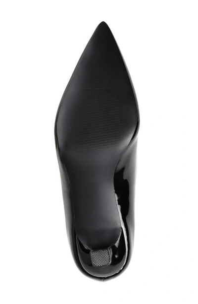 Shop Journee Collection Celica Pointed Toe Pump In Patent/ Black