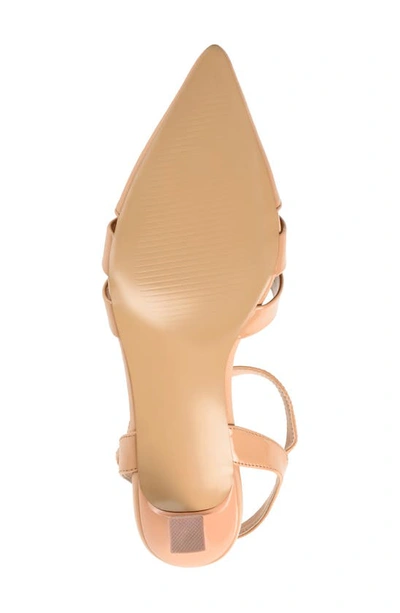 Journee Collection Women's Jazlynn T Strap Kitten Heel Dress Pumps In Tan