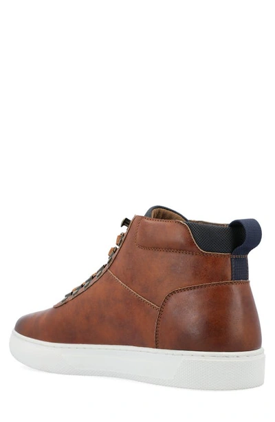 Vance Co. Ortiz High Top Sneaker In Brown