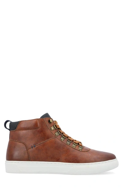 Vance Co. Ortiz High Top Sneaker In Brown