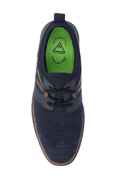 Shop Vance Co. Claxton Knit Sneaker In Navy