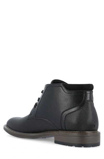 Shop Vance Co. Vance Co Vaughn Lace-up Chukka Boot In Black